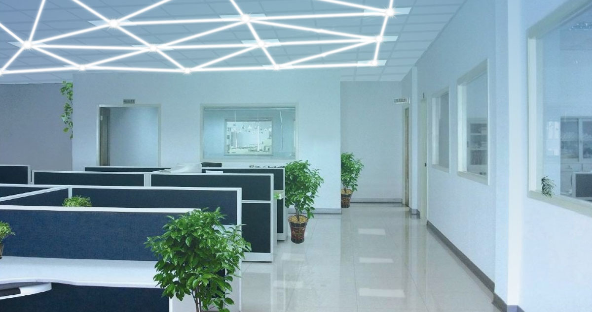 networked lighting controls in office